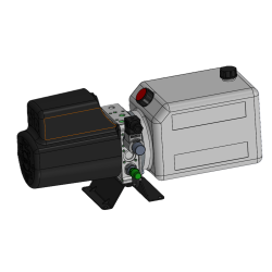 copy of MINI-CENTRALE DE LEVAGE DE BENNE - 12VDC - 2,1KW - DÉBIT 5 L/MIN - PRESSION 210 BAR - RESERVOIR 8L - PIED + CAPOT + TEL