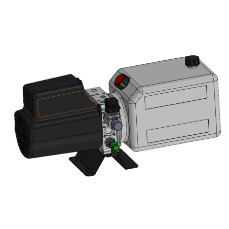 copy of MINI-CENTRALE DE LEVAGE DE BENNE - 12VDC - 2,1KW - DÉBIT 5 L/MIN - PRESSION 210 BAR - RESERVOIR 8L - PIED + CAPOT + TEL