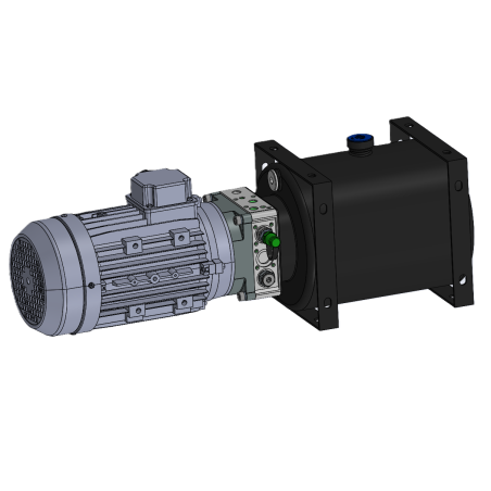 copy of copy of MINI-CENTRALE DE LEVAGE DE BENNE - 12VDC - 2,1KW - DÉBIT 5 L/MIN - PRESSION 210 BAR - RESERVOIR 8L - PIED + CAP
