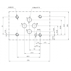 ÉLECTROVANNE CETOP 3 - 4/3 - P FERMÉ AB VERS T AU NEUTRE - 110VAC - DSG-3C4-N-01-A110/50