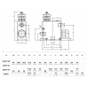 Régulateur de débit excedent réservoir - 1/2'' - VPT120V