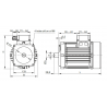 MOTEUR INTEGRAL 1,1KW S3 3-PH 4-PÔLES 230/400V 50/60HZ - E110AC342S3