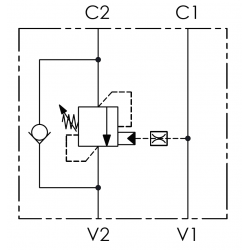 Valve d'équilibrage 1/4'' simple effet pour distrib. centre ouvert - VBCL1402S