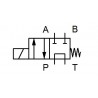 Électrovanne CETOP 3 - 4/2 - AB fermé P vers T au neutre - 220VAC - DSG-2B60B-N-01-A220/50