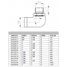 RACCORD D'ADMISSION COUDÉ A 90° FILETAGE 1''1/2 POUR TUYAU DE 2'' - A90112200