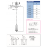 INDICATEUR DE NIVEAU ELECTRIQUE A FLOTTEUR LONGUEUR 400MM - CLB40UNW