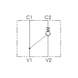 VRSE380 : Clapet anti-retour simple piloté 3/8''