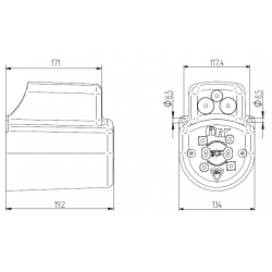 Capot de protection moteur DC Ø114 - MACVH00001