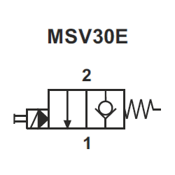 Solenoid valve 2/2 N.C in neutral - MSV30E0000