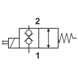 Solenoid valve 2/2 N.O in neutral - MDV31E0000