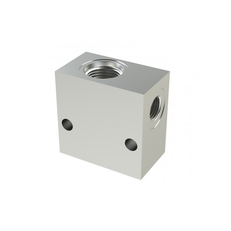 Manifold block 2/2 - 1/4'' - Steel - 62200032