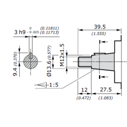 KIT ARBRE 11 (CONIQUE 1:5) POUR POMPE ET MOTEUR 16CC 2SP/2SM - 5GKI200015