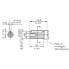 KIT ARBRE 12 (CYLINDRIQUE Ø15) POUR POMPE 2SP/2SM 4CC