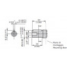 KIT ARBRE 13 (CYLINDRIQUE Ø15,85) POUR POMPE ET MOTEUR 22CC 2SP/2SM - 5GKI200037