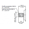 KIT ARBRE 14 (CANNELE 9 DENTS 16/32DP) POMPE ET MOTEUR 4CC 2SP/2SM - 5GKI200040