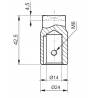 SEMI-COUPLAGE CÔTÉ MOTEUR POUR B14 CADRE 71 - E36100001