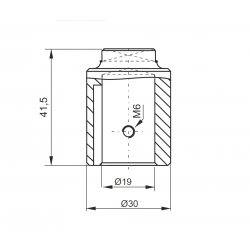 SEMI-COUPLAGE CÔTÉ MOTEUR POUR B14 CADRE 80 - E36100002