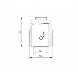 SEMI-COUPLAGE CÔTÉ MOTEUR POUR B14 CADRE 90 - E36100003