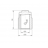 SEMI-COUPLAGE CÔTÉ MOTEUR POUR B14 CADRE 90 - E36100003