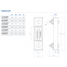 INDICATEUR DE NIVEAU VISUEL AVEC THERMOMETRE L127 - CLA12M10NT