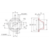 LANTERNE POUR MOTEUR ELEC B5 0,25KW A 0,37KW - PEA2 DIN - 160CS4FZFR