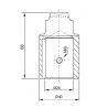 SEMI-COUPLAGE CÔTÉ MOTEUR POUR B14 CADRE 100/112 - E36100004