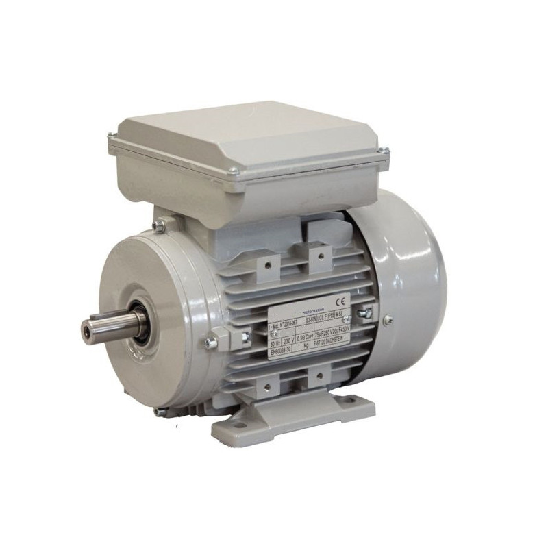 MOTEUR ELECT ALU 0,75KW 230V - 1500TR/M - TAILLE 80 - B14 - COND. PERM+DEM - FONCTIONNEMENT S3