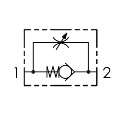 STUF100 : Étrangleur de débit unidirectionnel 1''1/4