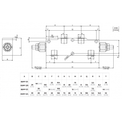 VBCD1401S : Valve d'équilibrage 1/4'' D.E pour distrib. centre ouvert
