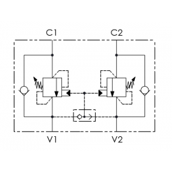 VBCD1201S : Valve d'équilibrage 1/2'' D.E pour distrib. centre ouvert