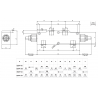 VBCD1201S : Valve d'équilibrage 1/2'' D.E pour distrib. centre ouvert