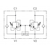 VBCC3801S : Valve d'équilibrage 3/8'' D.E pour distrib. centre fermé