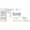 KIT ARBRE 42 (CANNELE 11 DENTS 16/32DP LONG) POUR